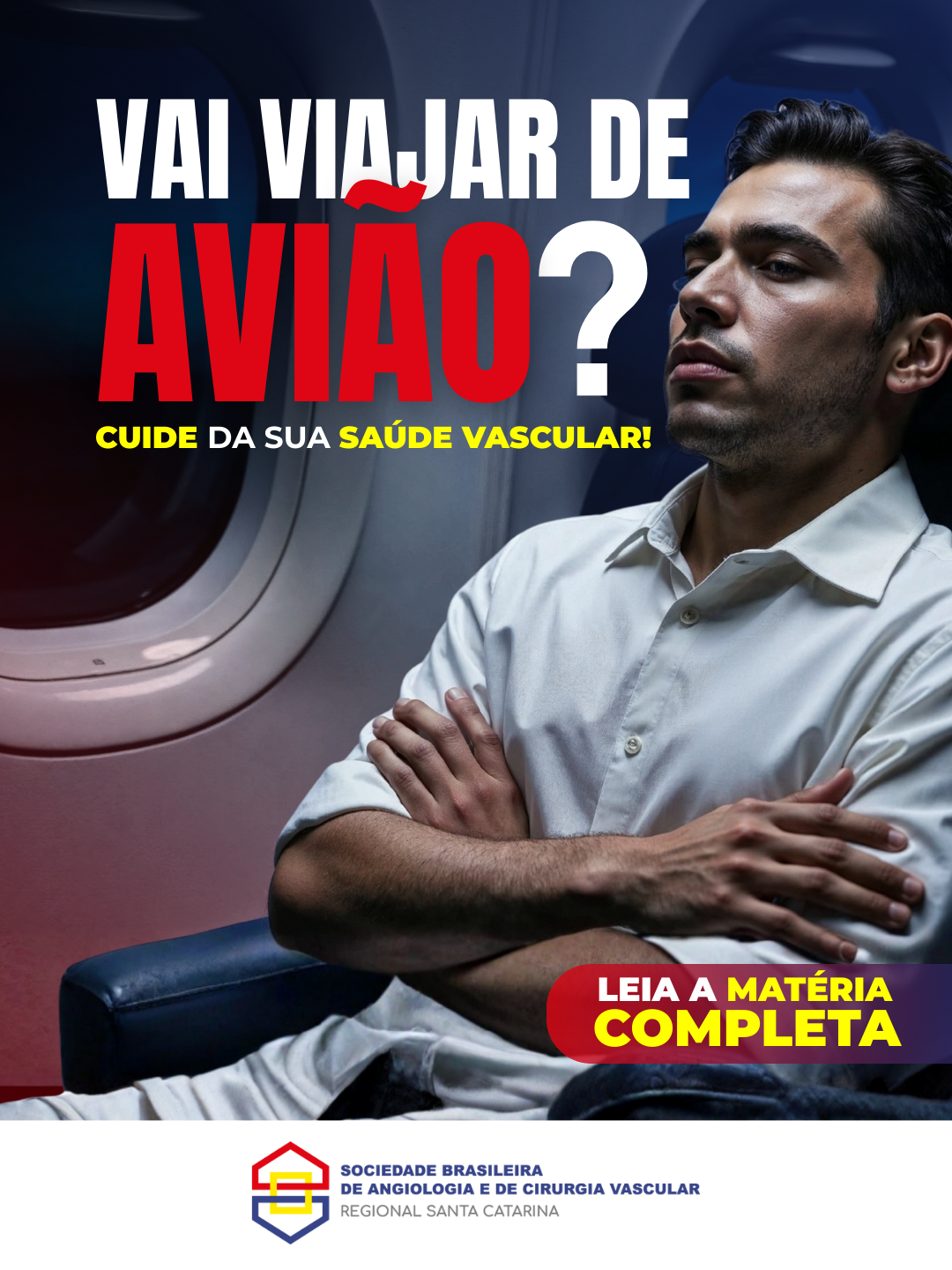 Vai viajar de avião? Cuide da sua saúde vascular